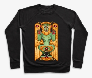 All-seeing Sphinx Pullover - Spilling The Tea Quotes