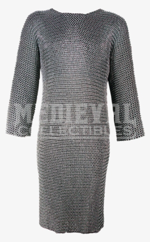 Riveted Long Sleeved Chainmail Hauberk - Mail