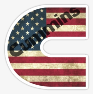 Cummins Logo American Flag - 390x391 PNG Download - PNGkit