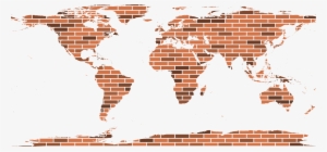 This Free Icons Png Design Of Bricks World Map