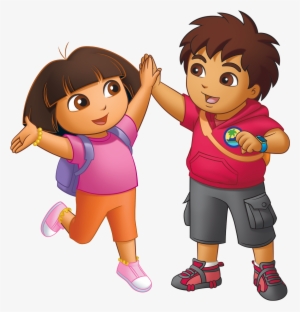 Dora Diego High-five - Dora The Explorer And Go Diego Go