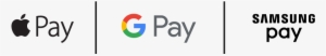Apple Pay, Google Pay, Samsung Pay - Apple Pay Google Pay Samsung Pay