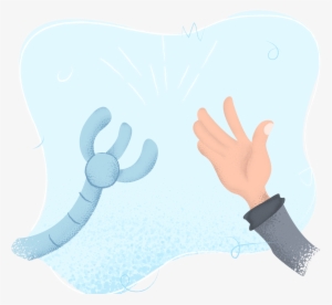 Hight Five Human And Robot 4x - Human–robot Interaction