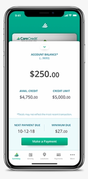 Next Time, Try Pay My Provider In The Carecredit App - Iphone X