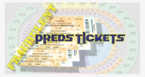Four Possibly Non Existent Nashville Predators Tickets - Circle