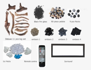 Included Media - Amantii Zero Clearance Electric Fireplace W/ 29x39