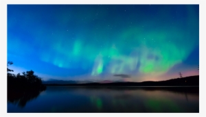 Pastels Drawing Northern Lights Banner Royalty Free - Drawing