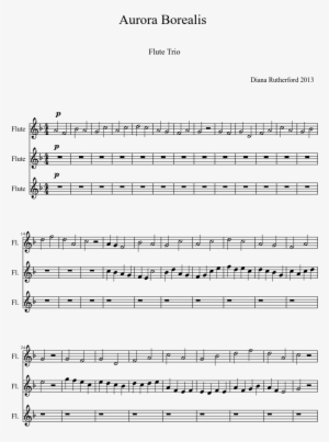 Aurora Borealis Sheet Music Composed By Diana Rutherford - Peixinhos Do Mar Partitura