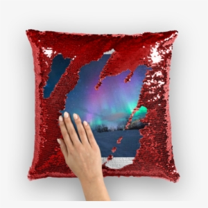 Aurora Borealis Ufeffsequin Cushion Cover - Cushion