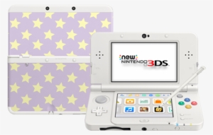 New3ds White Open Bothscreenson Coverplates Yellowstars - New Nintendo 3ds New Style Boutique 2