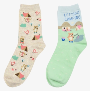 Camping Bear Socks - Sock