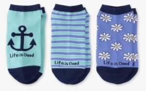 3-pack Women's Daisy & Anchor Low Cut Socks - Sock
