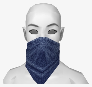 Blue Bandana Mask - Bandana Mask