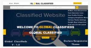 Global Classifieds - Responsive Web Design