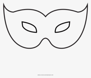 Carnaval Mask Coloring Page - Drawing