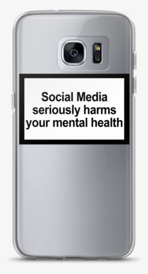 Mental Health Warning Galaxy Case - Social Media Seriously Harms Your Mental Health Phone