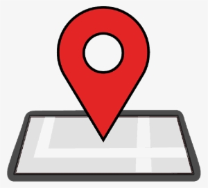 Google Map, Red - Clipart Lokasi