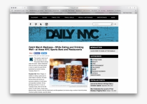 Catch March Madness While Eating And Drinking Well - New York City