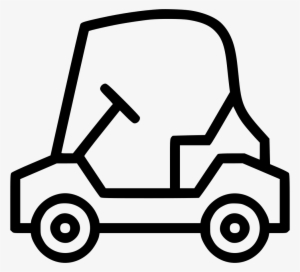 Golf Cart Car Electric Comments - Golf Car Icon Svg
