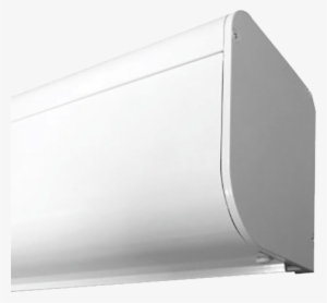 L Black Top Cassetted Blinds - Air Conditioner