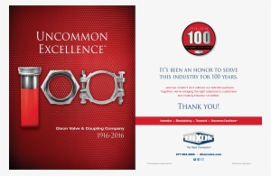 Dixon Valve 100 Year Anniversary Ad - Dixon Valve