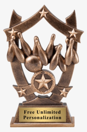 Star Shield Bowling Trophy - Ballet Trophy