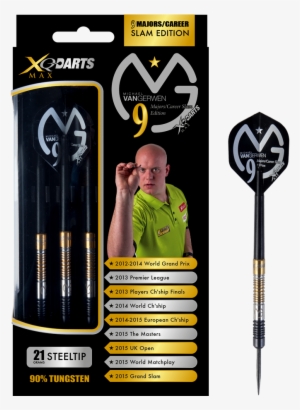 Mvg Career Slam Edition Steel Tip Darts - Xq Max Darts Mvg