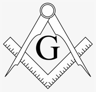 The Masonic Symbol Is Comprised Of A Stonemasons Instruments, - Square And Compass Clipart