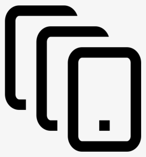 It Is A Drawing Of Three Smart Phones With The Second