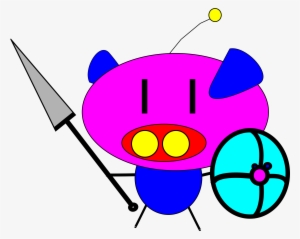 This Free Icons Png Design Of Pig Pig With Spear And
