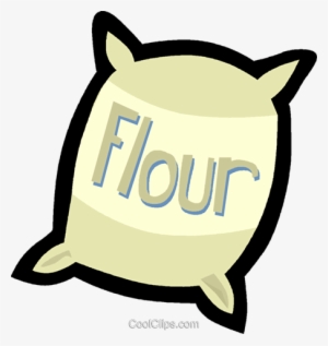Flour Royalty Free Vector Clip Art Illustration - Transparent Flour Cartoon