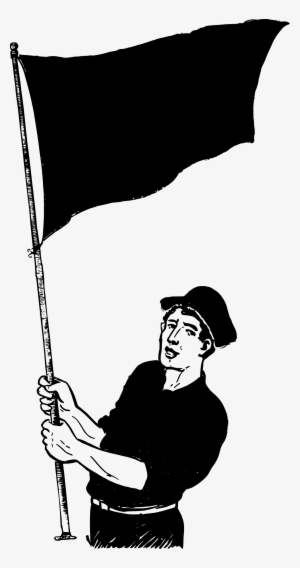 This Free Icons Png Design Of Man With Black Flag