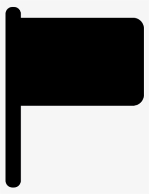 Rectangular Black Flag Vector - Banderas Negras Png
