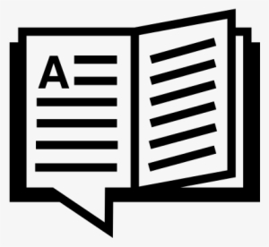 Educational Opened Book Of Text Vector - Icono De Folleto