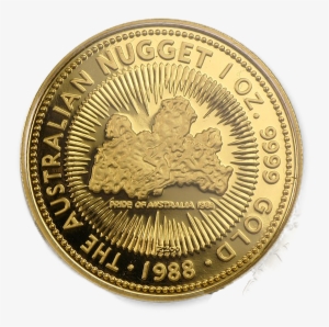 Australian Nugget Gold Coin - Australian Nugget 1 Oz 1988
