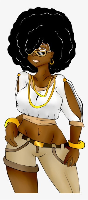 Png Library Stock Africa Clipart Desert Person - Girl Afro Png