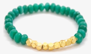 Gold Nugget Bead Bracelet - Bracelet