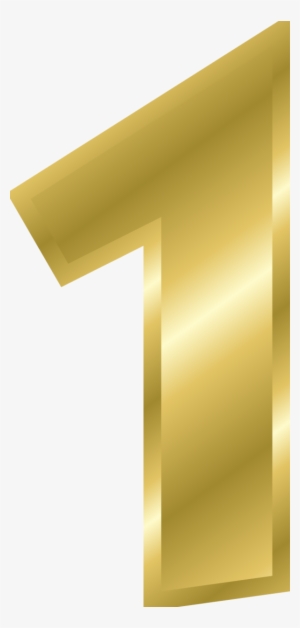Cliparts Numbers 9 1 - Number 1 Clipart Gold