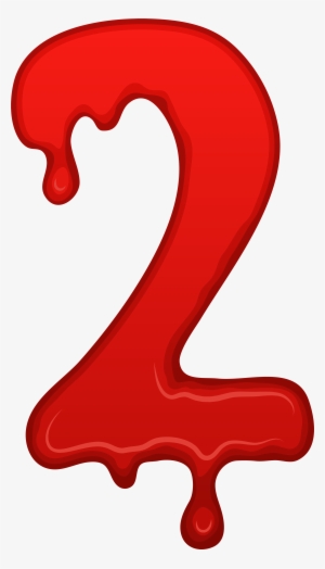 Bloody Clipart At Getdrawings - Clipart Red Number 2 Png