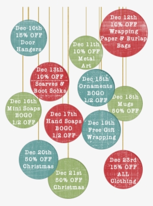 Don't Miss Out On These Fabulous Deals As You Finish - 12 Days Of Christmas Shopping Deals