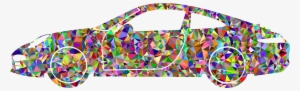 Download Computer Icons Abstract Art Calcabz Chromatic - Prismatic Rainbow Car Round Ornament