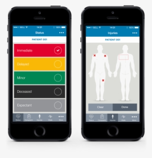 Ger Hc Patient Tracking Iphone Triage And Injury Screens - Iphone