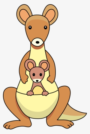 Kangaroo Clipart - Kangaroo And Baby Clipart