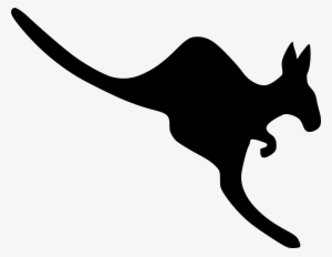 Medium Image - Jumping Kangaroo Silhouette Png