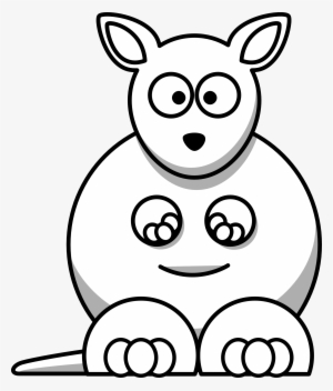 Kangaroo Cartoon Images - Cartoon Kangaroo Coloring Page