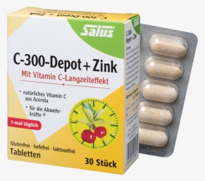 Salus C-300-depot + Zinc, 30 Capsules, 26,8g