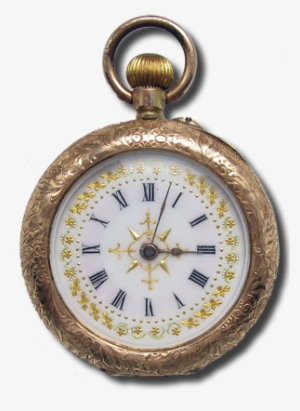 The Rare Gold Timepiece - Old Pocket Clock Png