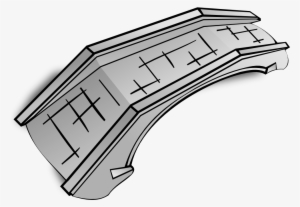 Onlinelabels Clip Art - Bridge On A Map