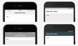 This Property Will Control The Foreground Text And - Android Status Bar Light Theme