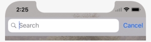 Iphone X Status Bar Png - Iphone X Search Bar